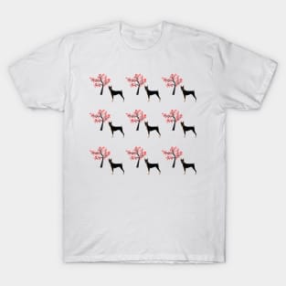 Doberman pinscher dog pattern T-Shirt